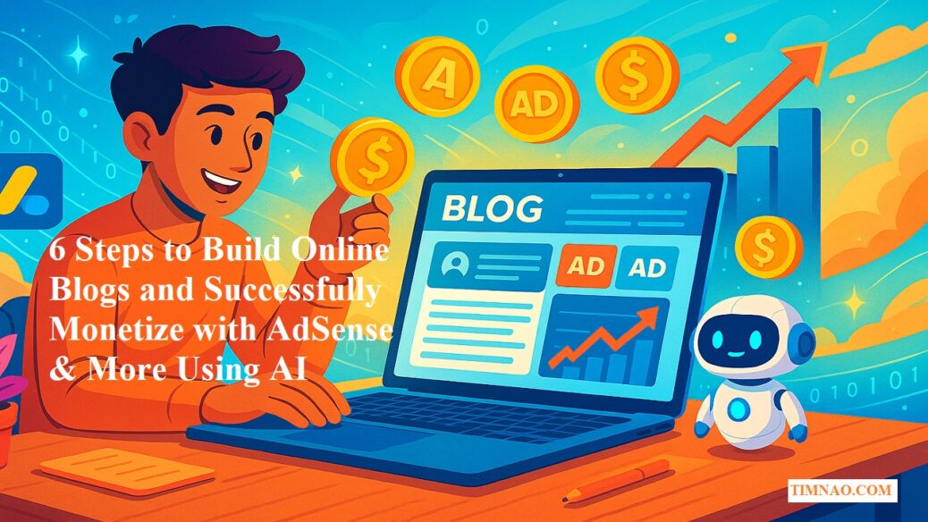 6 Steps to Build Online Blogs and Successfully Monetize with AdSense & More Using AI