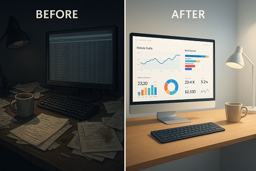 AI Project Management - Manual Mess vs. AI Mastery