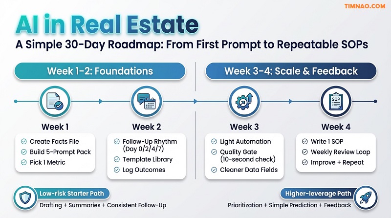 real estate ai 30 day roadmap sop
