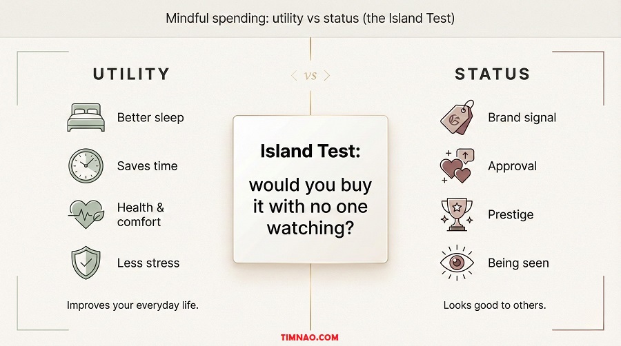 mindful spending island test utility status