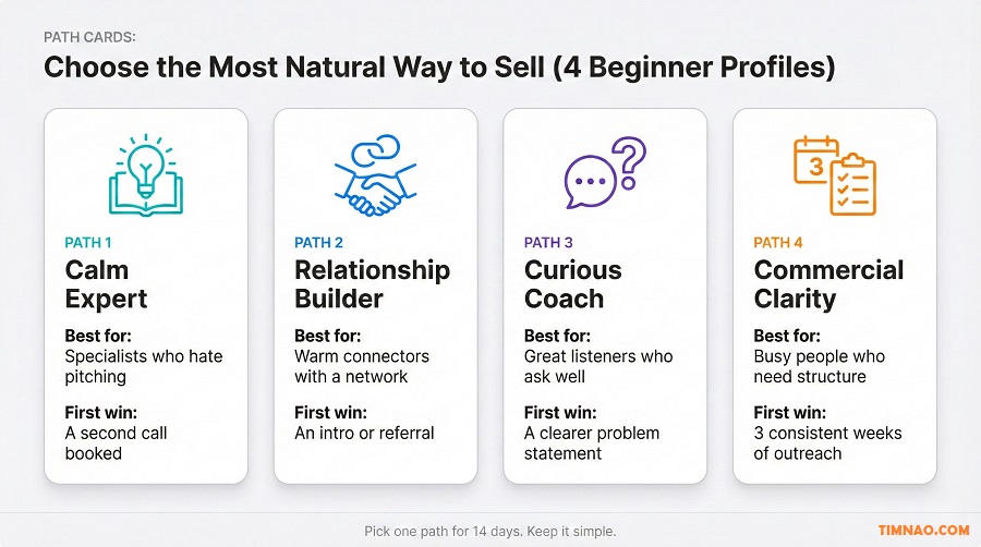 path cards human selling 4 profiles