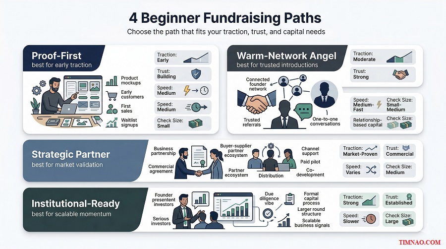 beginner fundraising path cards