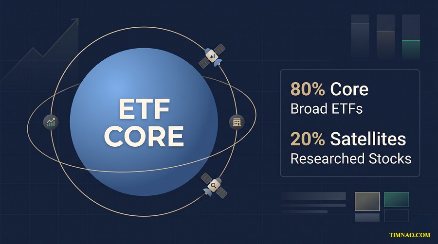 core satellite investing portfolio diagram